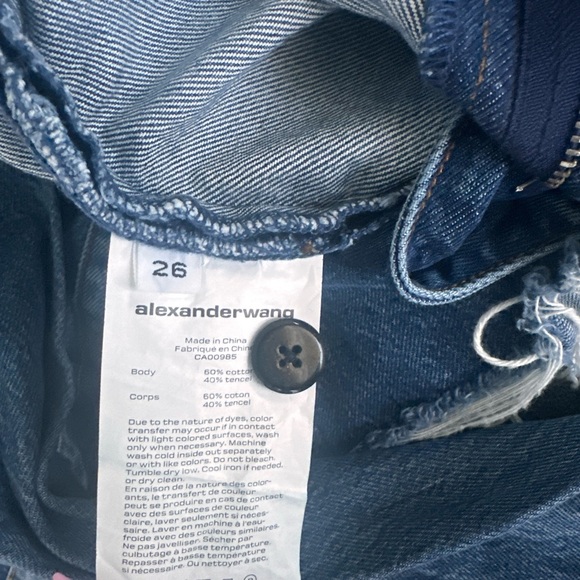 Alexander Wang Tied Up Denim Shorts - Picture 5 of 5